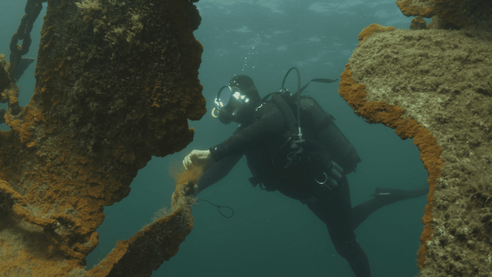 Scene from the documentary Where Shadows Rest by Marianna Economou